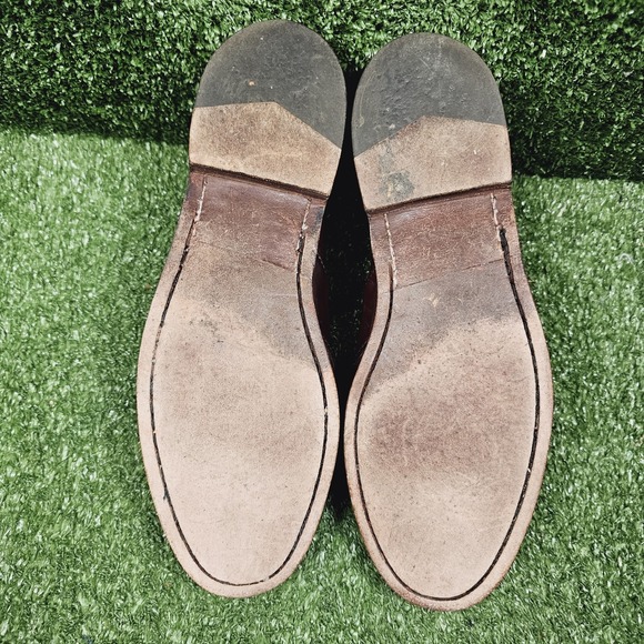 Alden H493 Burgundy Leather Slip On Penny Loafer Dress Shoes USA Mens 10 D - Picture 9 of 12